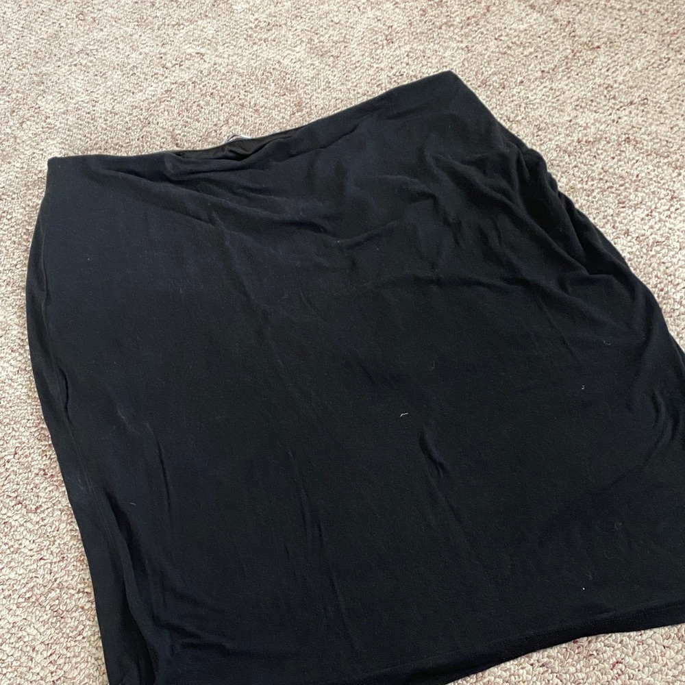 Black Cotton The Main Street Exchange Pencil Skirt